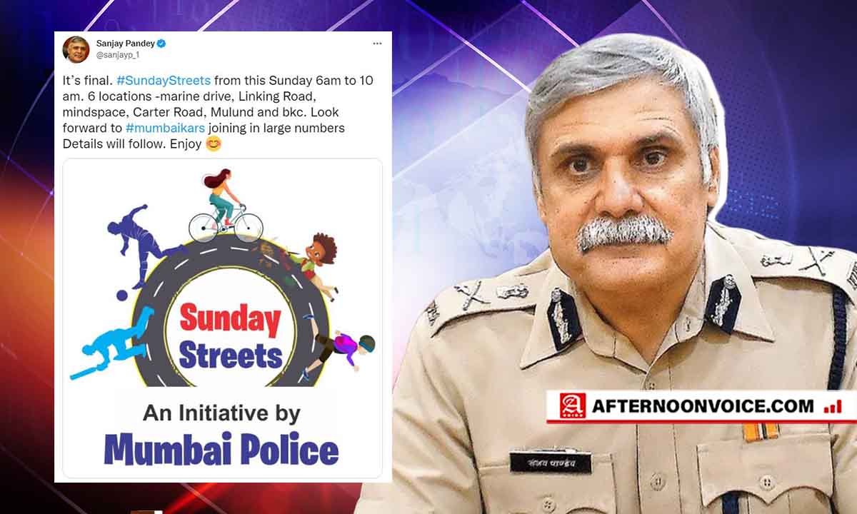 mumbai police, sunday initiative, mumbai police commissioner, sanjay pandey, ips officer, ips sanjay pandey