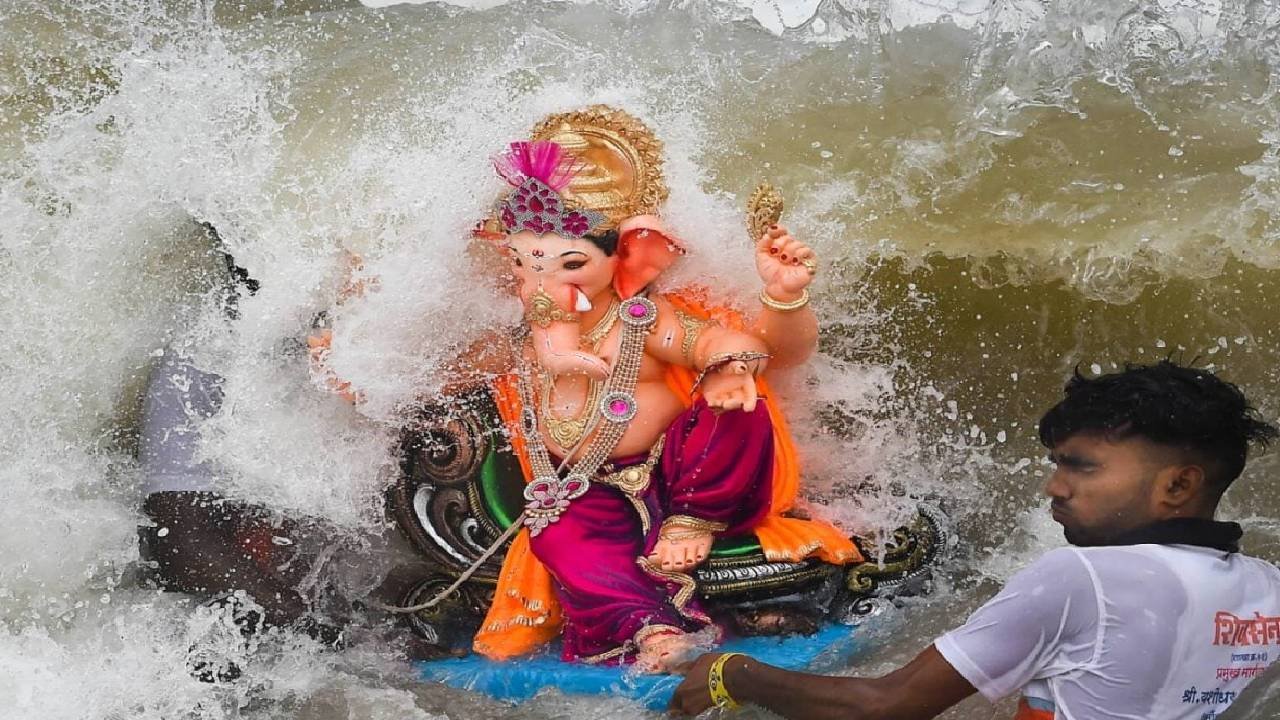 Ganesh, Mumbai, immersed,