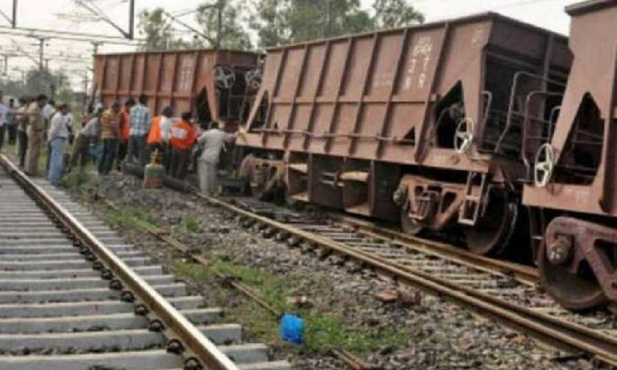 Goods train derailed