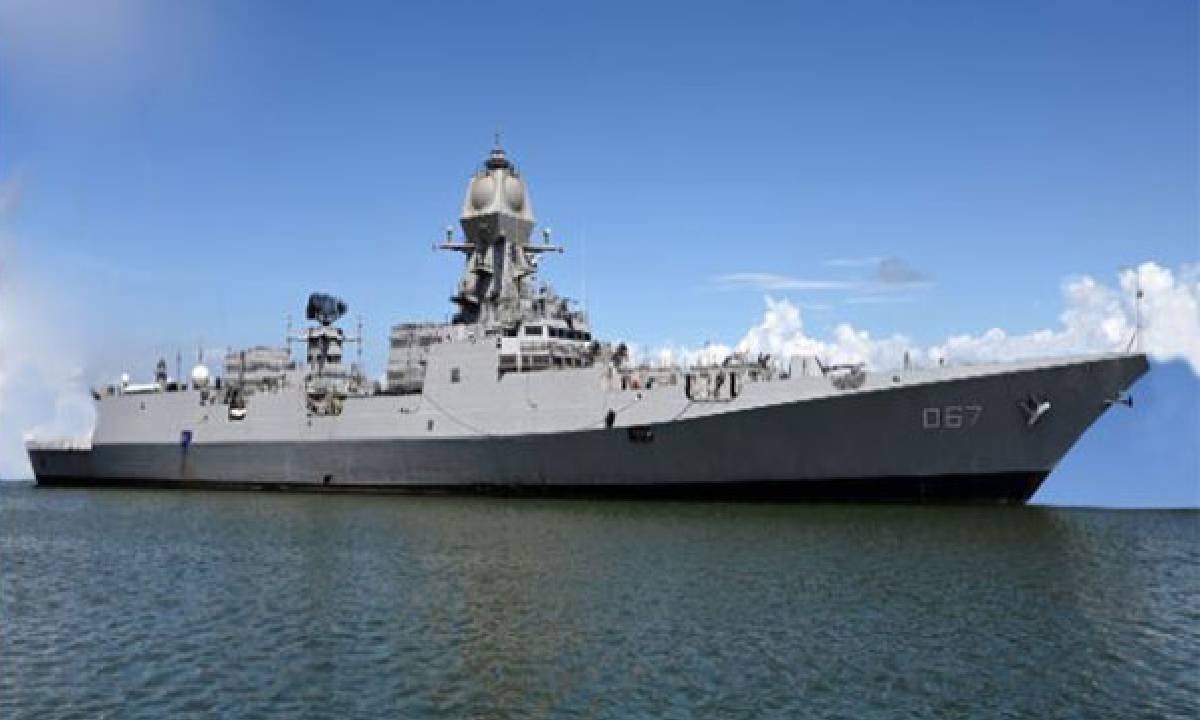 Mormugao P15B stealth guided missile destroyer