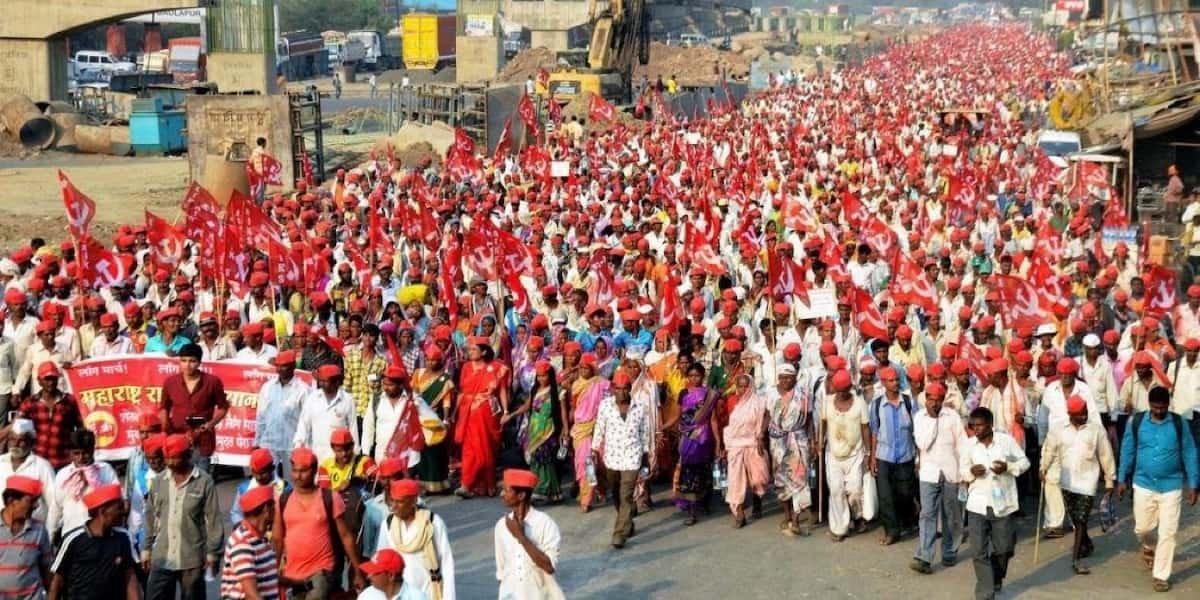kisan long march, nashik, farmers, farmers march, long march, maharashtra