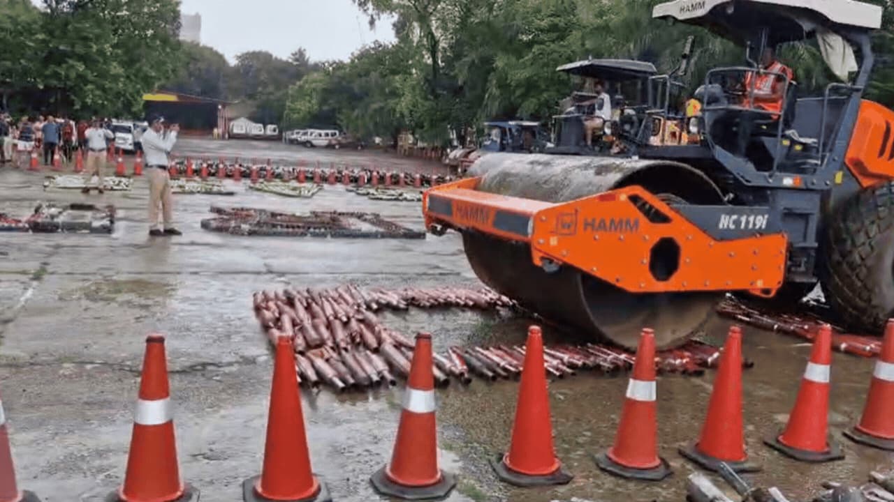 mumbai police, silencer, illegal silencer, police