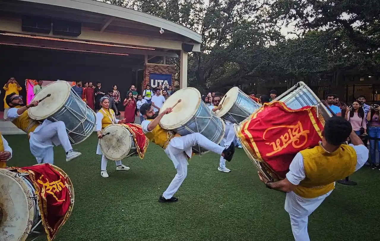 shivam dhol tasha pathak, dhol band, us, white house, donald trump