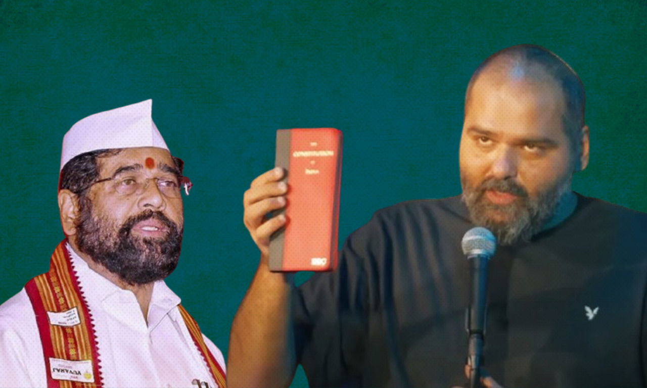 When The Joke'S On Democracy: Kunal Kamra, Political Satire, And The Curious Case Of Offended Power 1 kunal kamra, eknath shinde, comedian, fir, comedy, kamra