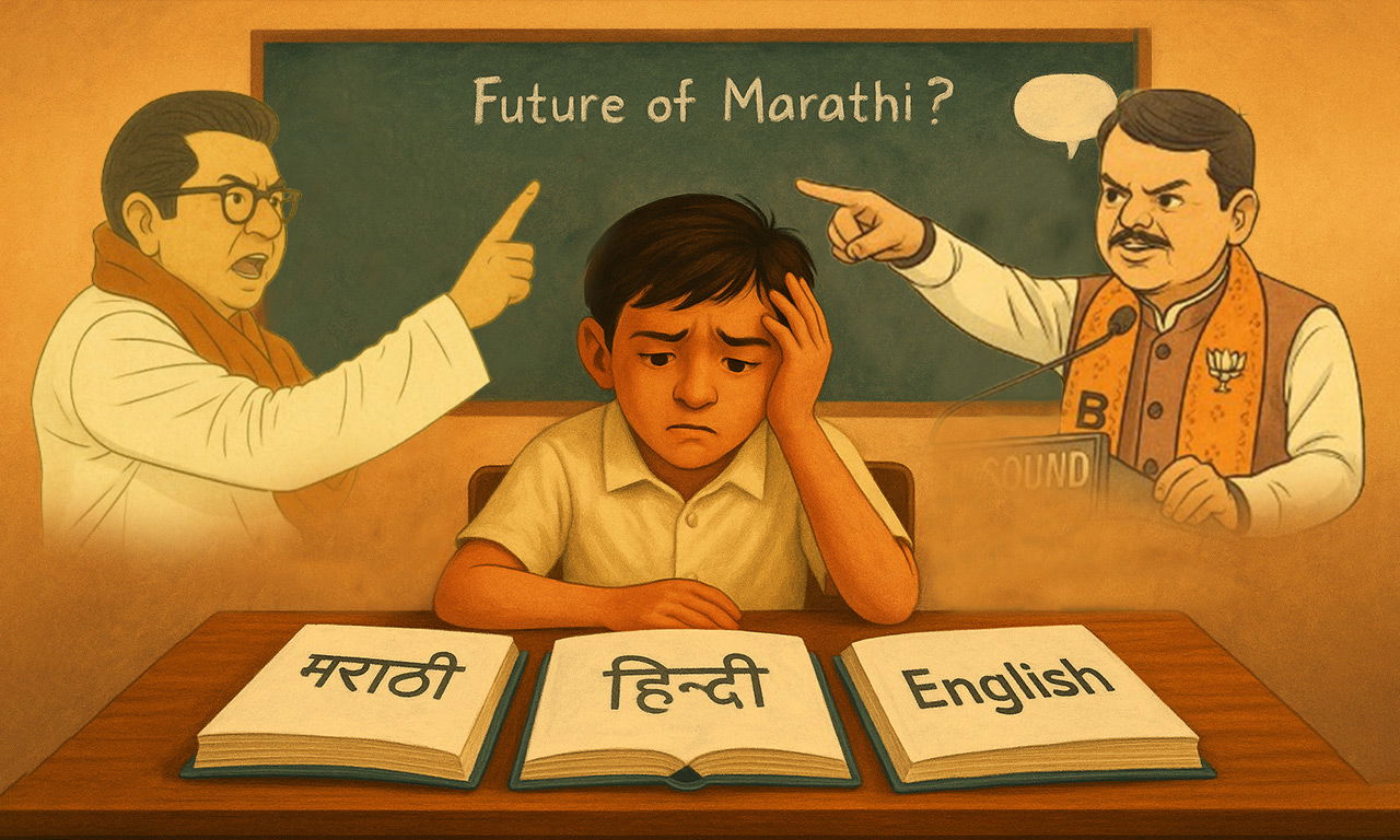 language, maharashtra, raj thackeray, devendra fadnavis, marathi, hindi, students