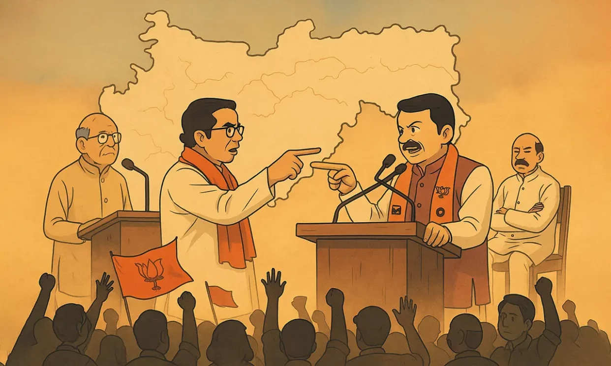 Maharashtra'S Great Political Tamasha: Where Power Is Worshipped, And The Voter Is Just A Prop 1 maharashtra, politics tamasha, politics, devendra fadnavis, fadnavis, thackeray,