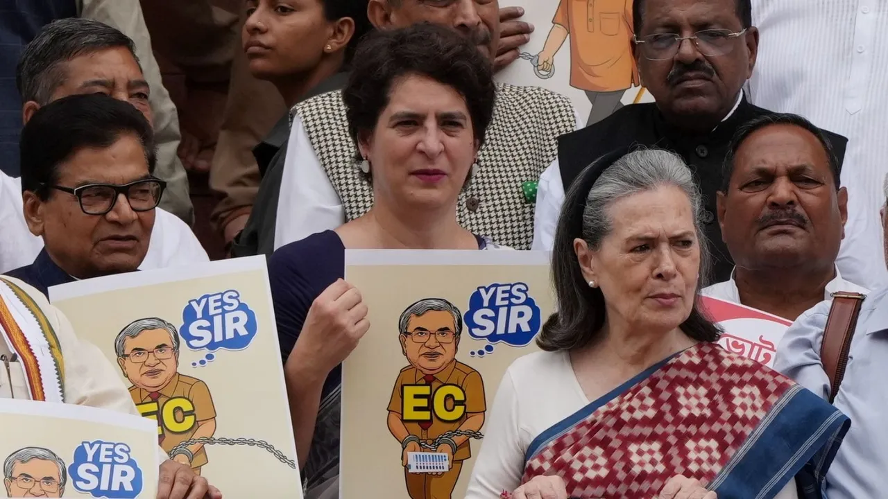 sonia gadhi, sir, bihar ptoest, bihar elections, parliament