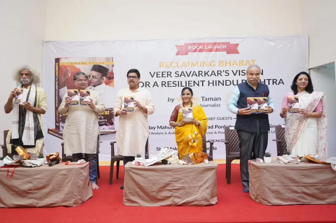 veer savarkars vision for a resilient hindu rashtra, book launch, launch, savarkars, dr vaidehi taman, taman, launch, hindutva, veer savarkar