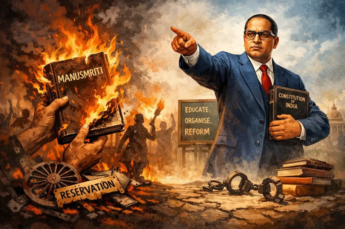manusmriti, ambedkar, books, books burned, bhim army, br ambedkar, dr ambedkar