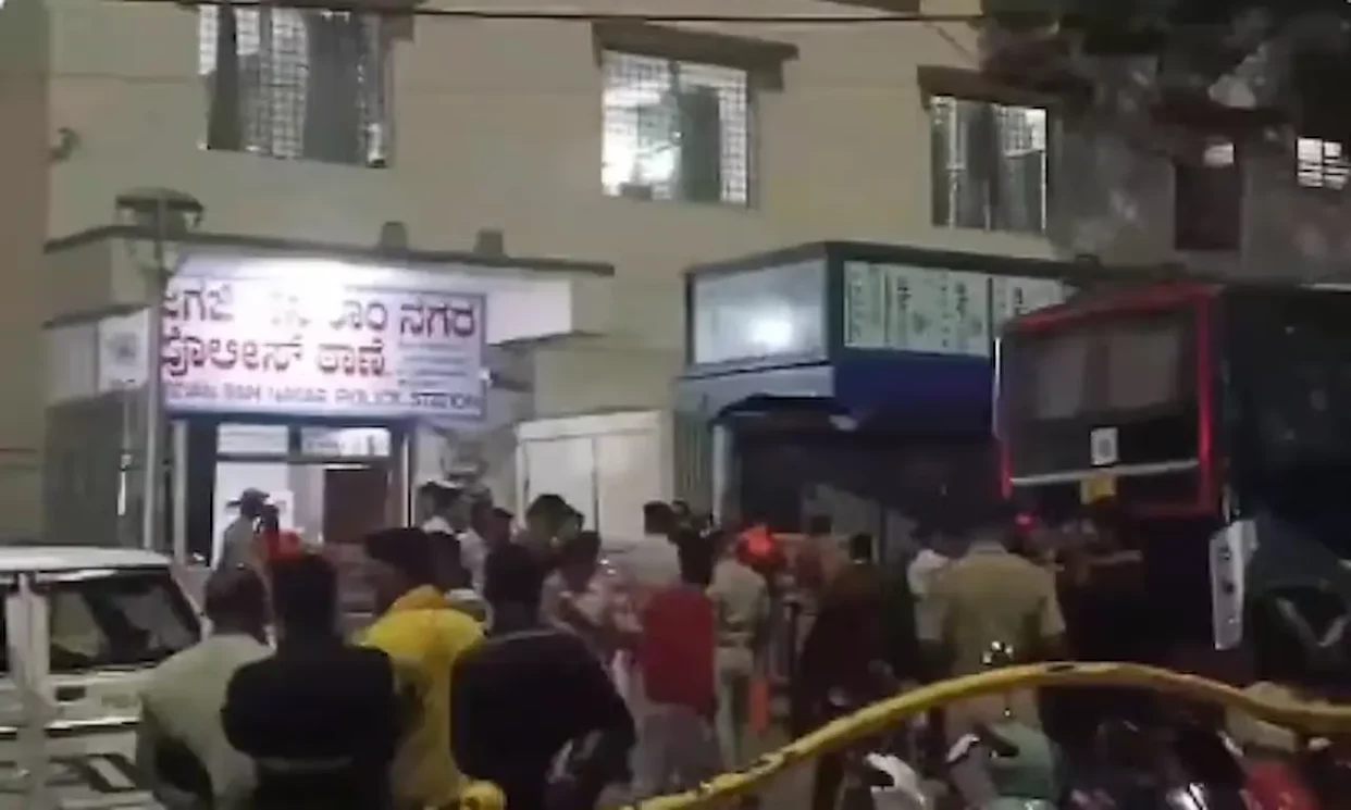 bengaluru, jjr nagar, tense, stone, religious procession