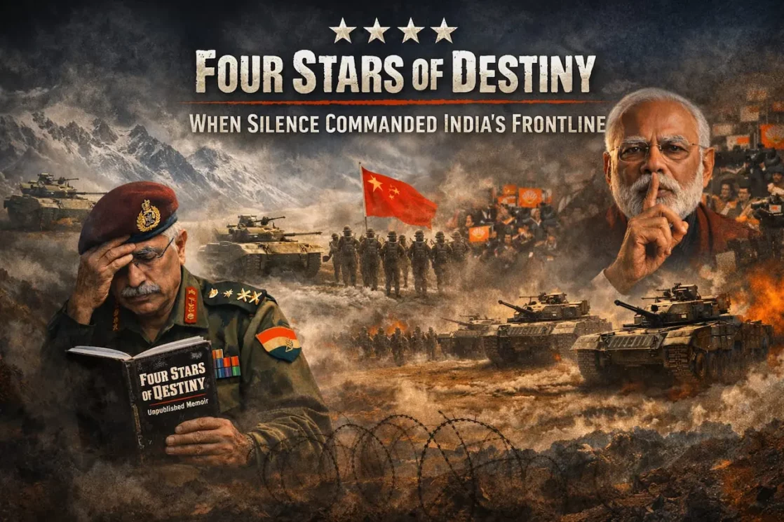 Four Stars of Destiny, China standoff, china, military, penguin books, mm naravane, manoj mukund naravane, rahul gandhi, narendra modi