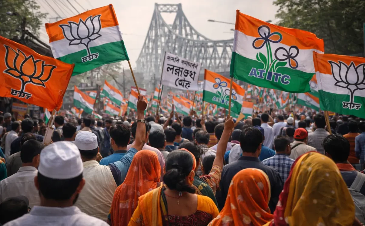 tmc, west bengal, trinamool congress, mamata banerjee, suvendu adhikari, elections 2026