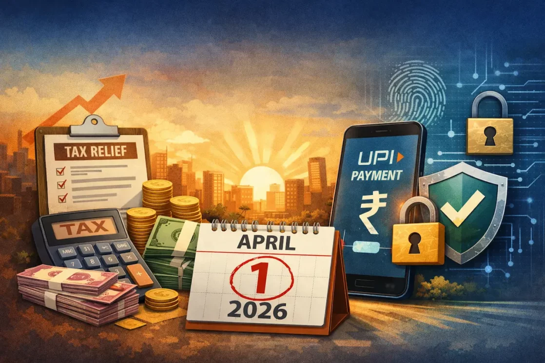 From Tax Relief To Upi Security: Key Rule Changes Kick In From April 1, 2026 4 tax relief, upi, april 1, upi security, tax revision, tax