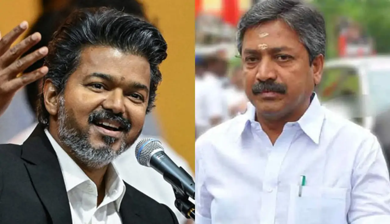 aiadmk, tvk, vijay, tamil nadu, shanmugam