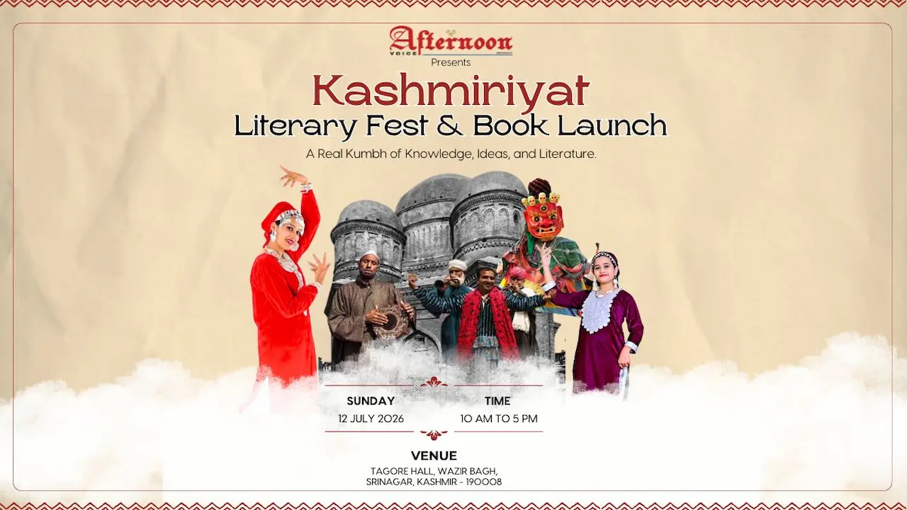 Kashmiriyat Literary Fest To Bring Writers, Thinkers And Cultural Icons Together In Grand July Gathering 1 kashmiriyat, literary fest, book fair, book launch, lit fest, kashmir, srinagar